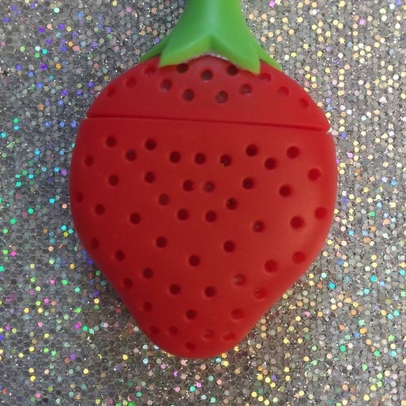 Strawberry Silicone Tea Infuser w/ free Myst… - Picture 2 of 6